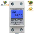 Produktbild: Stromzähler LCD Digital 1-Phasig 2-Polig 5(80)A Hutschiene KWh Zähler 2P
