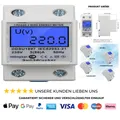 Produktbild: LCD Stromzähler 1-Phasig 2 Polig 5 80 A 35