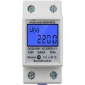 Produktbild: LCD Digitale Wechselstromzähler für DIN-Schiene 1-phasig 2-polig KWh Zähler b...