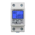 Produktbild: LCD Digitale Stromzähler Wechselstromzähler Hutschiene KWh Zähler 580 A 1-pha...