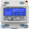 Produktbild: LCD Stromzähler 1-Phasig 2 Polig 5 80 A 35