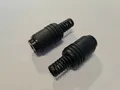 Produktbild: 2 x DIN Lautsprecherkupplung Gerade Schraubbar Knickschutz 2,2 mm Schwarz 7533