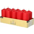 Produktbild: Papstar Kerzen 17918, Stumpenkerzen, rot, Ø 4 cm, Höhe 9 cm, 10 Stück