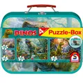 Produktbild: Schmidt Puzzlebox im Metallkoffer 56495 - Dinos