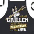 Produktbild: Grillschürze für Männer lustig - Vatertagsgeschenk - Bin am Grillen - Kochsch...