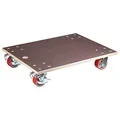Produktbild: WAGNER Transportroller Transporthilfe I Schichtholz 24 mm mit Grip 78 x 59 x 16 cm, Tragkraft 1.000 kg I Schwerlastroller für Umzüge, Werkstatt, Handwerk I softe Rollen & Bremsen I FSC® I Made in DE
