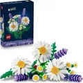 Produktbild: LEGO Botanicals Gänseblümchen - Kunstblumen mit Gänseblümchen & Lavendel - Blumenstrauß DIY Deko für Kinder - Geburtstagsgeschenk für Mädch... - Beige