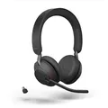 Produktbild: Jabra Evolve2 65 Headset, Stereo, kabellos, Bluetooth, schwarz inkl. Link 380 USB-C, Optimiert für Microsoft Teams