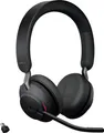 Produktbild: Jabra Evolve2 65 MS On Ear Headset Bluetooth Stereo Schwarz Lautstärkeregelung, Batterieladeanzeige, Mikrofon-Stummschaltung