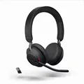 Produktbild: Jabra Evolve 2 65 MS Wireless Bluetooth Stereo USB-C Headset schwarz