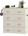 Produktbild: HOMCOM-Kommode-Vliesstoff, Stahl-86L x 30B x 94,5H cm-Beige