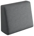 Produktbild: sunnypillow Palettenkissen für Gartenmöbel - Rückenkissen 60x40x20/10cm - Rückenpolster für Bett und Sofa - Palettenpolster für Palettenmöbel - Lounge Kissen mit abnehmbarem Bezug Anthrazit