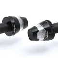 Produktbild: 2 Lenkerenden-BLINKER, Aluminium, schwarz, e-geprüft. Indicator/Turn signal
