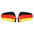 Produktbild: Deutschland 2er Set Spiegelfahne Autofahne Autospiegel Fahne Flagge Fanartikel