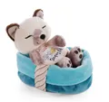 Produktbild: Nici 47893 Kuscheltier Kätzchen Siamkatze 12cm schlafend im Sleeping Pets 47893