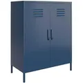 Produktbild: Mid.you Highboard Bradford, Blau, Metall, Uni, 2 Fächer, 79x100x39 cm, stehend, Wohnzimmer, Kommoden & Sideboards, Highboards