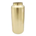 Produktbild: LaLe Living Vase UZUN in Gold Matte Oberfläche aus Eisen Ø10 x H25 cm dekorative Tischdeko große Blumenvase im Wohnzimmer, Esszimmer und Küche