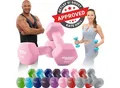 Produktbild: Miweba Sports Gymnastikhanteln 2er-Set NKH100, bodenschonend, 0,5-10 kg, Anti-Rutsch-Oberfläche (Rosa, 2x 4,0 Kg)