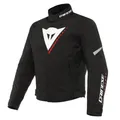 Produktbild: Dainese - Veloce D-Dry Jacket, 4 Jahreszeiten Motorradjacke Herren, Atmungsaktiv und Regenfest, mit Herausnehmbarem Thermofutter, Motorrad Jacke Leicht und Bequem, Schwarz/Weiß/Rot