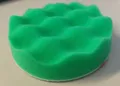 Produktbild: 3M Polierschwamm Pad hart gewaffelt Klett  grün 75 mm 50499 Perfect-it III