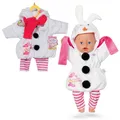 Produktbild: BABY born Schneemann-Kostüm - Overall, Leggings & Schal - Hochwertige Puppenbekleidung - Puppenzubehör für Puppen der Größe 43 cm