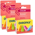 Produktbild: 3x Ohropax Color 8 Stück in praktischer Box Ohrstöpsel Festival Konzert Party