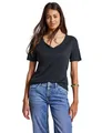 Produktbild: STREET ONE Damen 3227205 T-Shirt mit Herzausschnitt, Deepwater Blue, 42