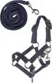 Produktbild: HKM Kinder Hobby Horsing Basic Halfter und Strick, Dunkelblau, One Size