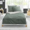 Produktbild: Bierbaum einfarbige Wende Bettwäsche 3297-30 Salbei Silber 135x200