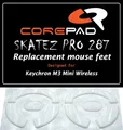 Produktbild: Corepad Skatez PRO 287 Ersatz Mausfüße kompatibel mit Keychron M3 Mini Wireless