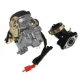 Produktbild: Vergaser 19mm mit E-Choke und Ansaugstutzen komplett für 50ccm Roller 4T AC Gare