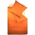Produktbild: Fleuresse Uni Interlock Jersey Bettwäsche Colours Kissenbezug einzeln 40x40 cm | orange - orange