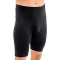 Produktbild: HERMKO Langer Boxer 3980 3980 Herren knielanger Slip mit Eingriff, Schlüpfer mit hohem Leib schwarz D 11 = EU 5XL