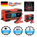 Produktbild: 10A Autobatterie Ladegerät 12V 24V 7-Stufen LCD Display