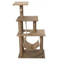 Produktbild: Katzen Kratzbaum Natural Elm EBI 60x40x118,5 cm mit Hängematte & Spielbälle
