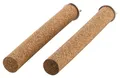 Produktbild: Kork-Deko.de Vogelspielplatz Vogelspielplatz 2er-Pack Vogelsitzstangen aus Presskork, Zum Spielen und Knabbern