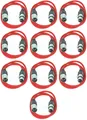 Produktbild: 10 x 1 m Mikrofonkabel 3 pol Rot, XLR male auf female DMX Mikrofon Kabel PACCS
