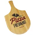 Produktbild: Haushalt International Pizzabrett Schneidbrett 53x31x1cm Bambus Servierplatte Servierbrett Pizza Brett