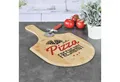 Produktbild: Haushalt International Pizzaschneidebrett, Bambus, PIZZABRETT AUS BAMBUS MIT GRIFF UND AUFDRUCK