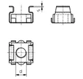 Produktbild: TOOLCRAFT Muttern Käfigmutter 521823