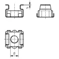 Produktbild: 10er Multipack TOOLCRAFT 521823 Käfigmuttern M5 Stahl 10 St.