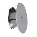 Produktbild: FIREFIX Kaminlochdeckel aus Stahlblech, silber, mit Isolierung (Ø 160 mm)