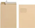 Produktbild: herlitz Versandtasche, DIN C4, mit Fenster, braun haftklebend, Natron-Recycling-Kraftpapier, 90 g-qm (10900769)