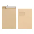 Produktbild: herlitz Versandtasche DIN C4 mit Fenster haftklebend braun 10 Versandtaschen