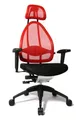 Produktbild: Topstar Open Art 2010 ergonomischer Bürostuhl, Schreibtischstuhl, inkl. höhenverstellbare Armlehnen, Rückenlehne und Kopfstütze, Stoff rot