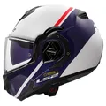 Produktbild: LS2, Modularer Motorradhelm ADVANT SWIPE Gloss White Blue, 3XL
