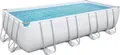 Produktbild: Bestway® Power Steel™ Frame Pool Komplett-Set mit Filterpumpe 549 x 274 x 122 cm , lichtgrau, eckig
