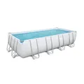 Produktbild: Bestway® Power Steel™ Frame Pool Komplett-Set mit Filterpumpe 549 x 274 x 122 cm , lichtgrau, eckig