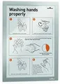 Produktbild: Durable Info-Rahmen Duraframe (Dokumentenhalter A4, selbstklebend mit Magnetverschluss) 10 Stück, silber, 488223