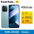 Produktbild: 【Weltpremiere】POCO C85 Global Version Smartphone 128/256 GB Helio G81-Ultra 6000 mAh Akku 6,9-Zoll-Display 50 MP Kamera 33 W NFC